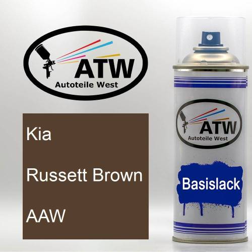 Kia, Russett Brown, AAW: 400ml Sprühdose, von ATW Autoteile West.
